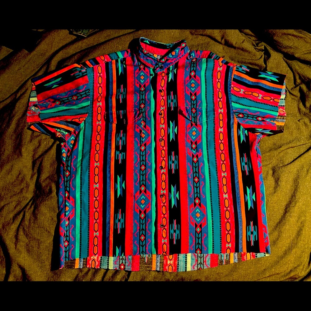 VINTAGE WRANGLER BUTTON DOWN SHIRT